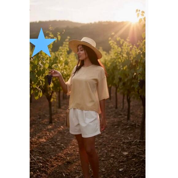 LITA by Ciara NWT 100% Silk Top Cream Tan Size XL MSRP $198 - Picture 8 of 16